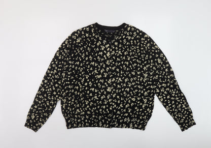Womens UK Size 20 Marks and Spencer Black Cardigan Jumper