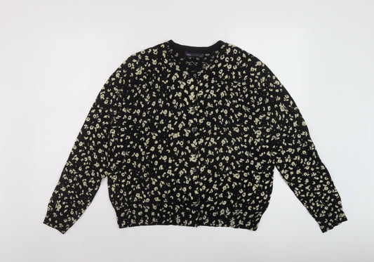 Womens UK Size 20 Marks and Spencer Black Cardigan Jumper