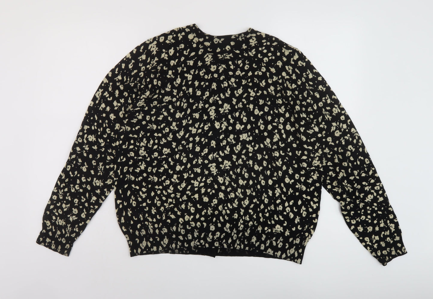 Womens UK Size 20 Marks and Spencer Black Cardigan Jumper