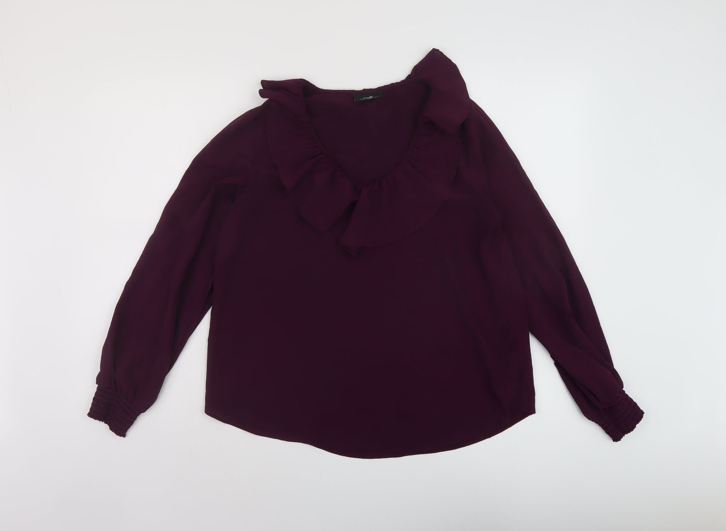 Womens UK Size 10 Wallis Purple Basic Blouse