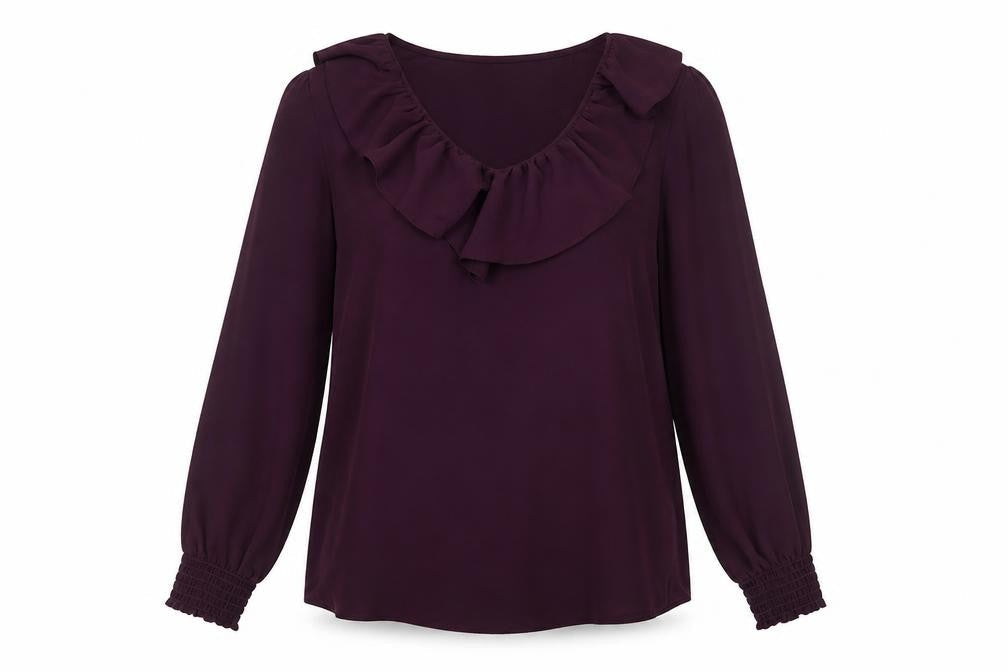 Womens UK Size 10 Wallis Purple Basic Blouse