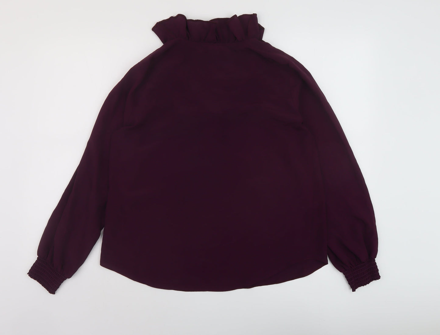 Womens UK Size 10 Wallis Purple Basic Blouse