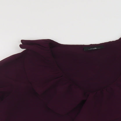 Womens UK Size 10 Wallis Purple Basic Blouse