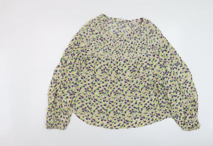 Womens UK Size 10 Per Una Multicoloured Basic Blouse