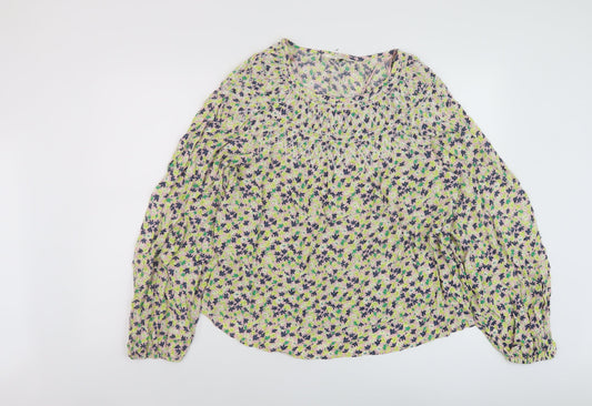 Womens UK Size 10 Per Una Multicoloured Basic Blouse