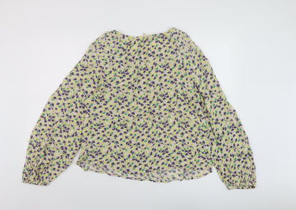 Womens UK Size 10 Per Una Multicoloured Basic Blouse
