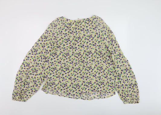 Womens UK Size 10 Per Una Multicoloured Basic Blouse