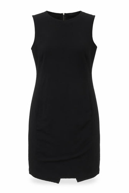 NEXT Womens Beige Polyester Sheath Size 16 Round Neck Zip