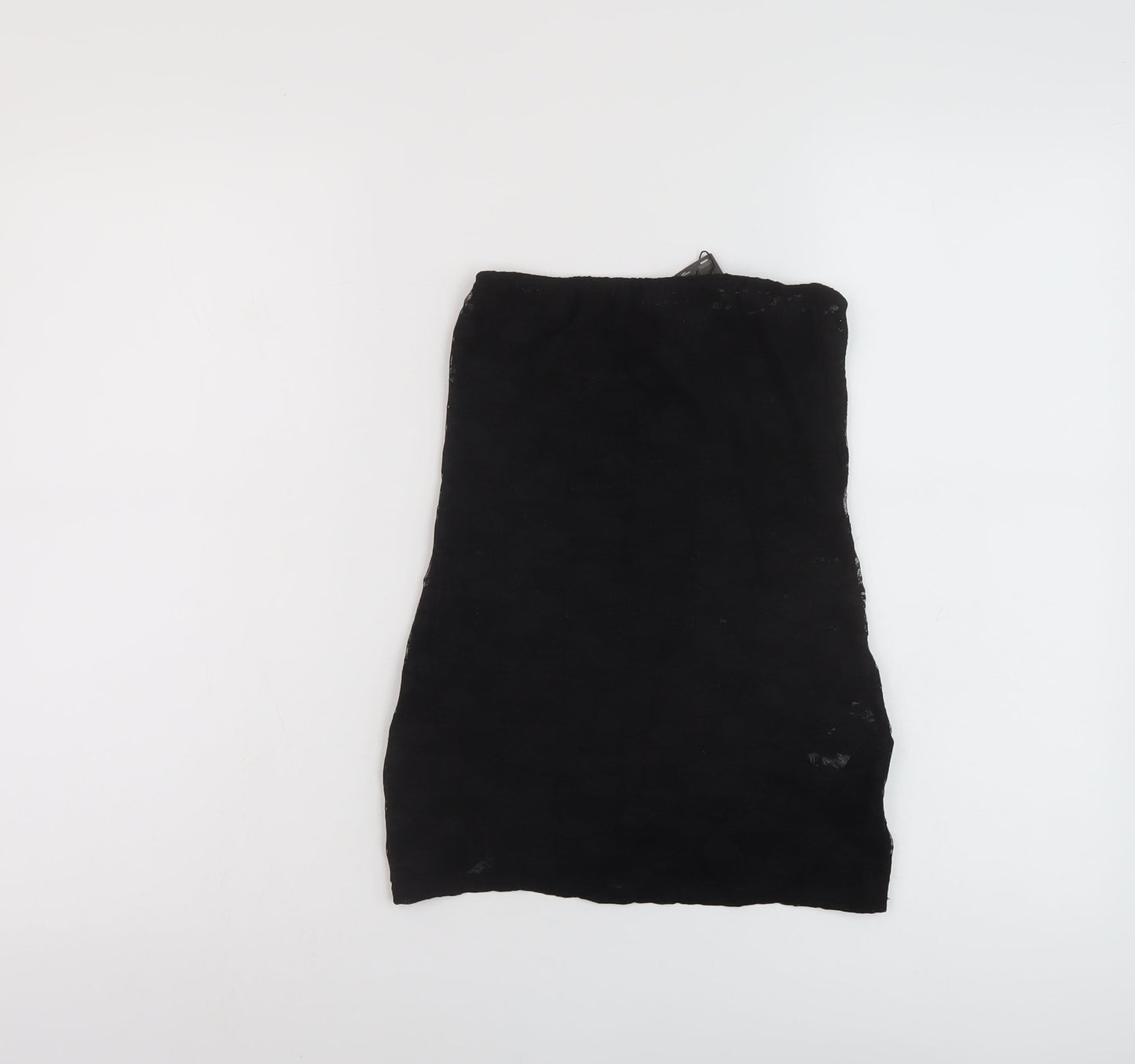 Womens UK Size 10 PRETTYLITTLETHING Black Basic Tank