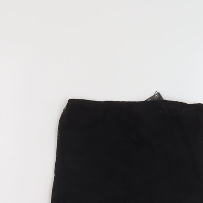 Womens UK Size 10 PRETTYLITTLETHING Black Basic Tank