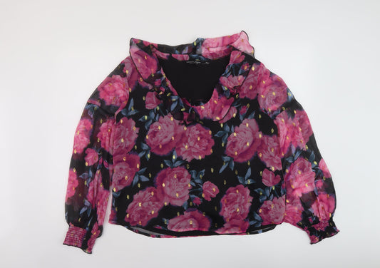 Womens UK Size 16 Dorothy Perkins Multicoloured Basic Blouse