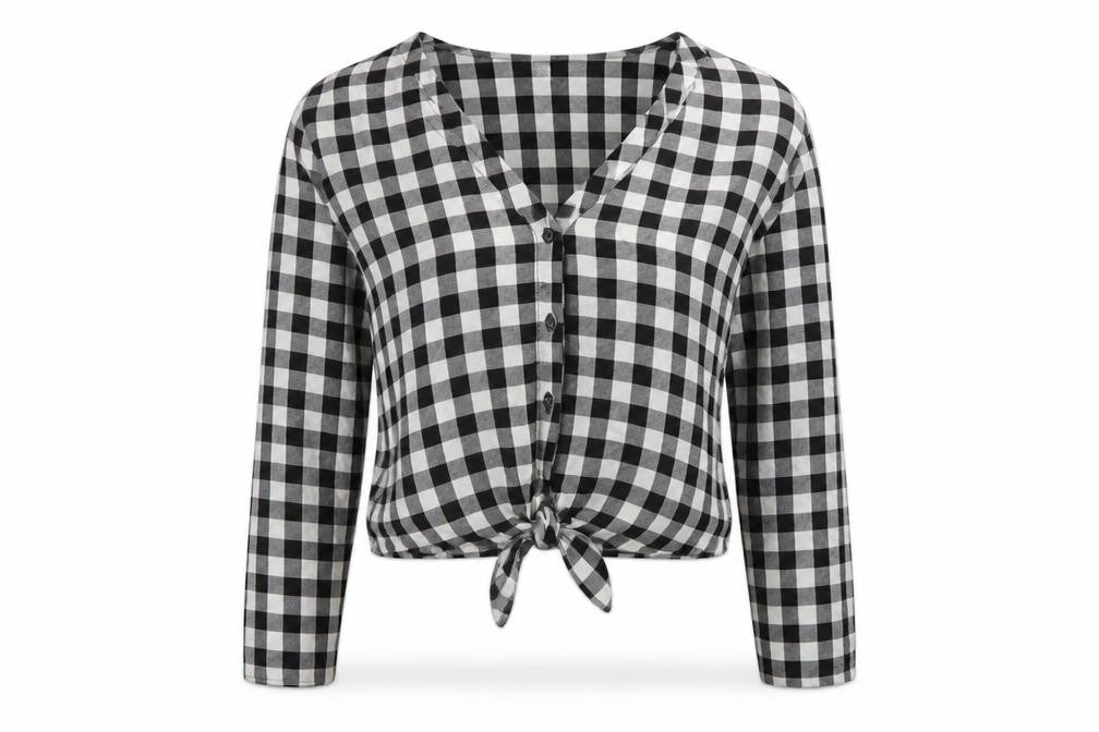 Womens UK Size 10 H&M Black Basic Blouse