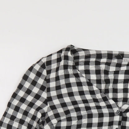 Womens UK Size 10 H&M Black Basic Blouse