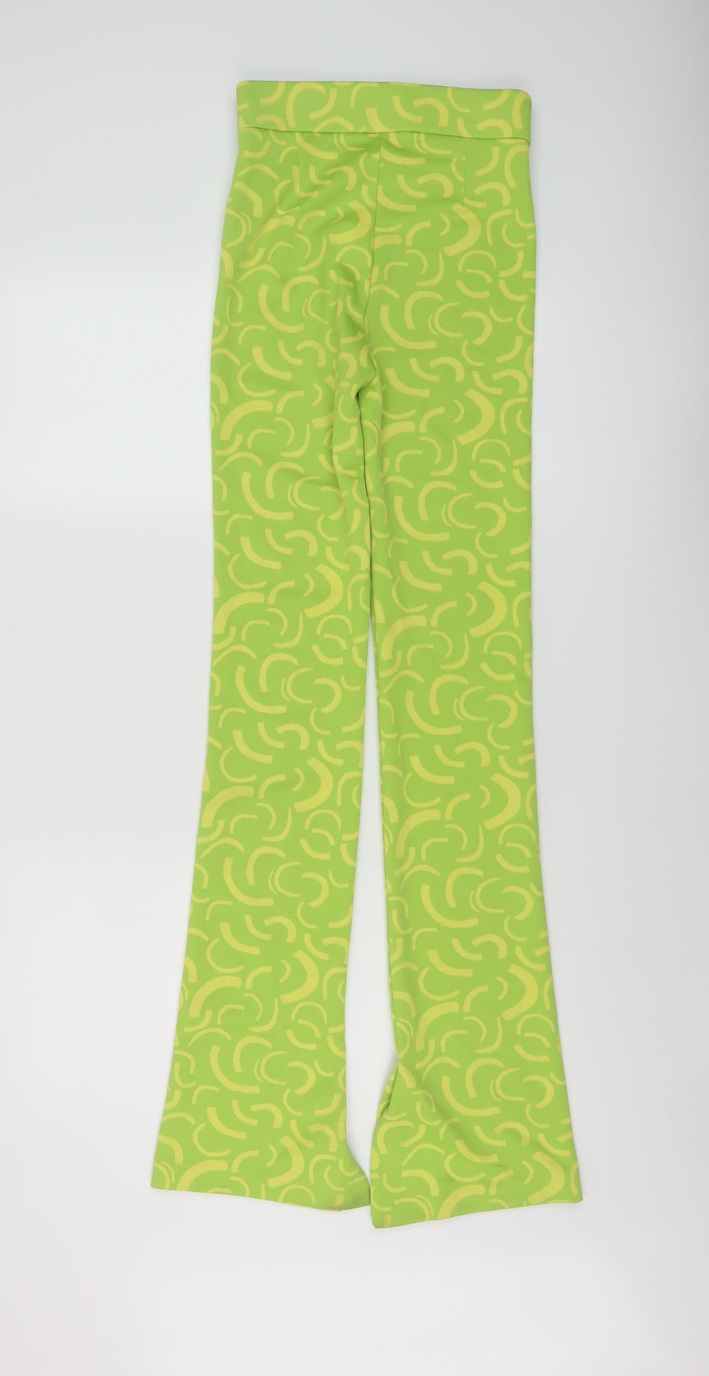 Womens UK Size XS Zara Regular Fit  Green Trousers