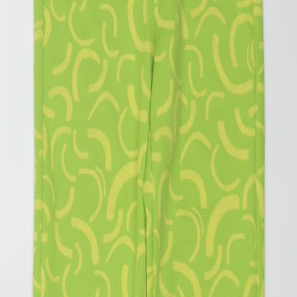 Womens UK Size XS Zara Regular Fit  Green Trousers