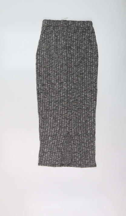 Sundar Bay Womens Grey Polyester Straight & Pencil Skirt Size S
