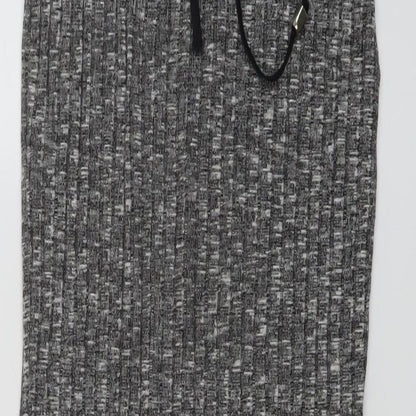 Sundar Bay Womens Grey Polyester Straight & Pencil Skirt Size S