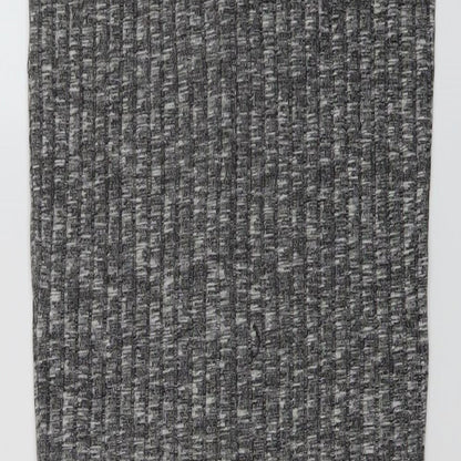 Sundar Bay Womens Grey Polyester Straight & Pencil Skirt Size S