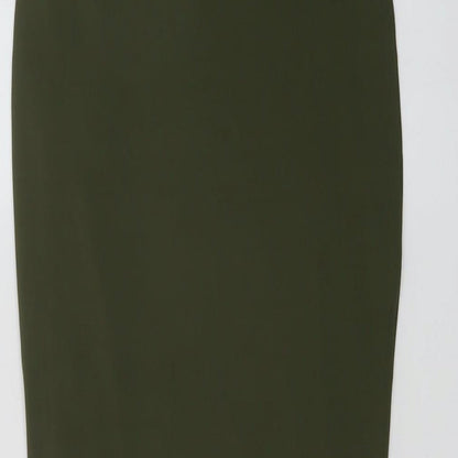 Mars The Label Womens Green Polyester Bandage Skirt Size 8