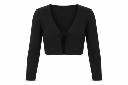 Womens UK Size S H&M Black Wrap Blouse