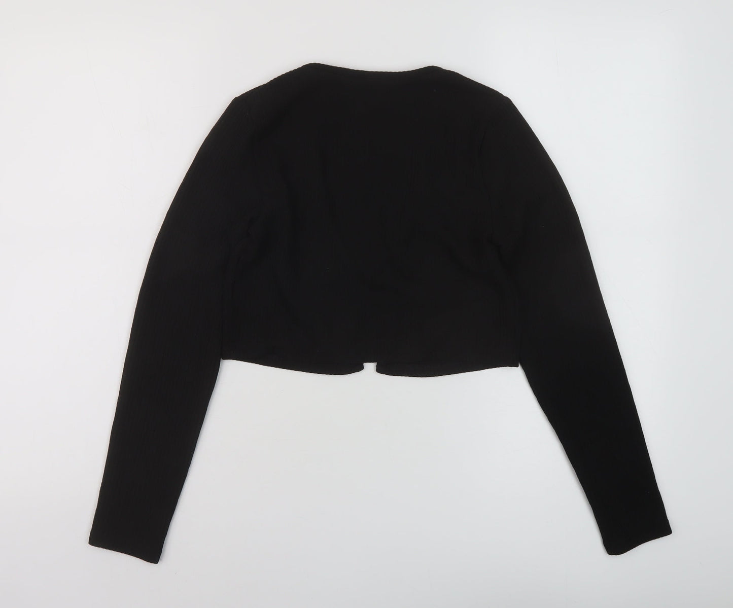 Womens UK Size S H&M Black Wrap Blouse