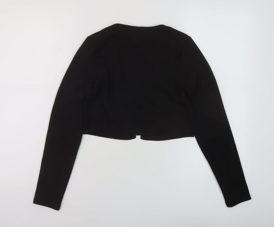 Womens UK Size S H&M Black Wrap Blouse