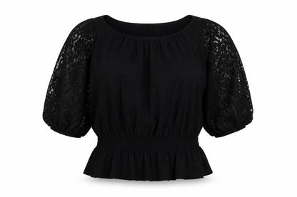 Womens UK Size 14 NEXT Black Basic Blouse