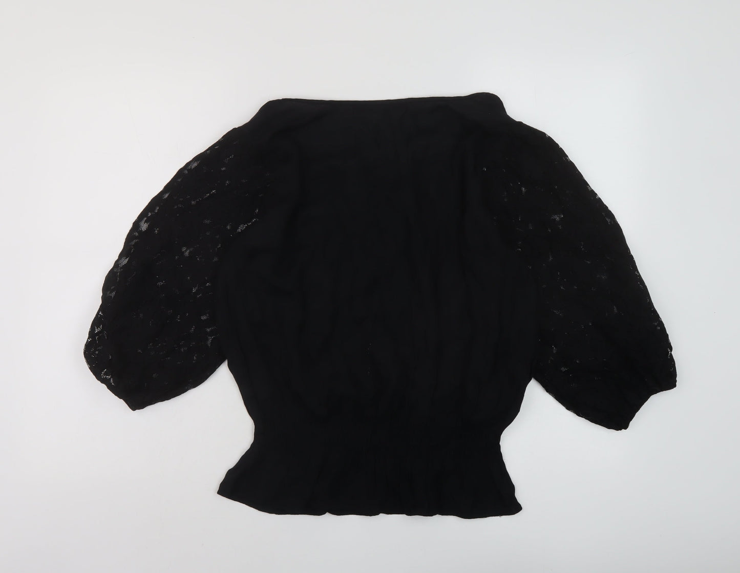 Womens UK Size 14 NEXT Black Basic Blouse