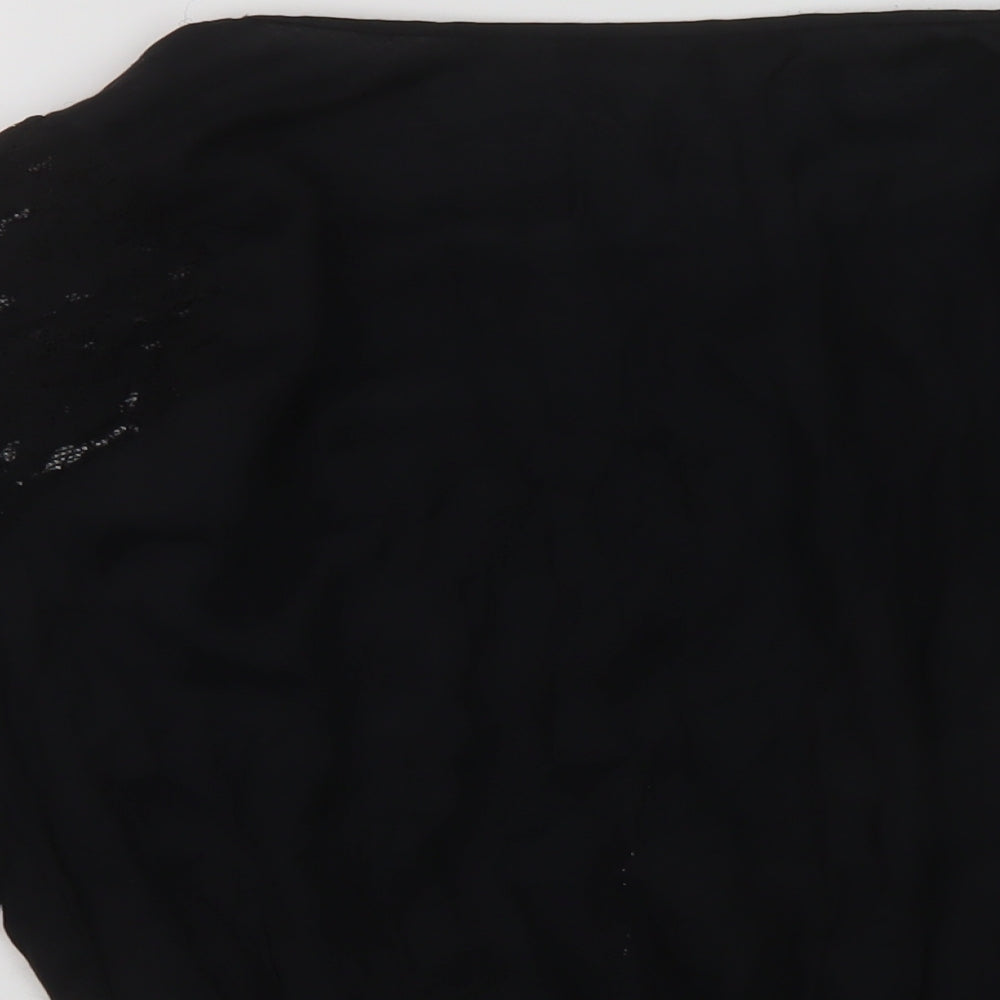 Womens UK Size 14 NEXT Black Basic Blouse