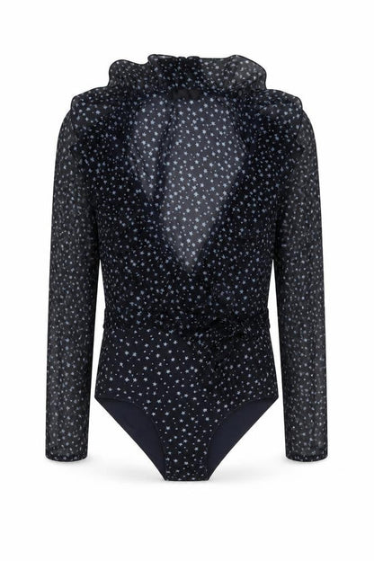 Womens UK Size M Zara One-Piece Blue Bodysuit