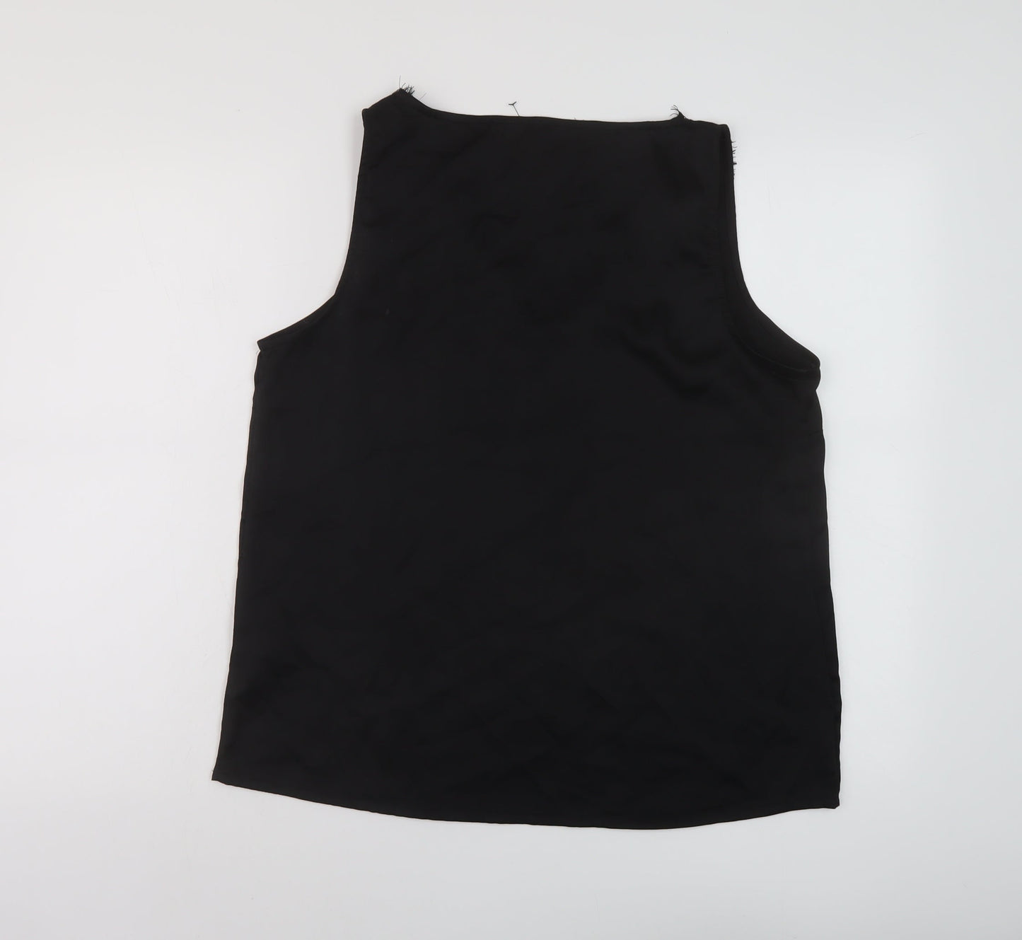 Womens UK Size 14 Lipsy Black Basic Tank