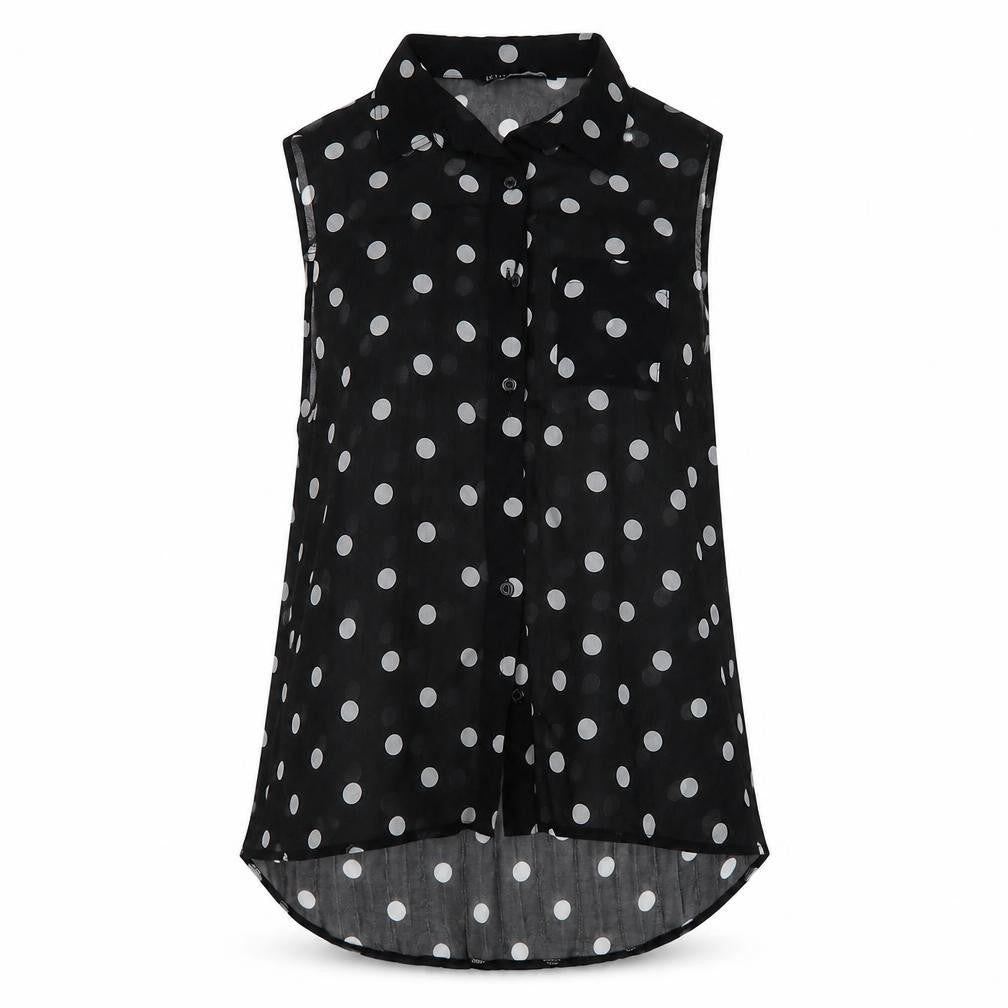 Womens UK Size 10 Miso Black Basic Blouse