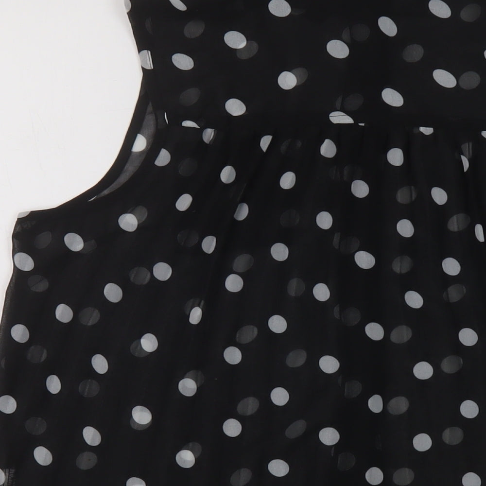 Womens UK Size 10 Miso Black Basic Blouse