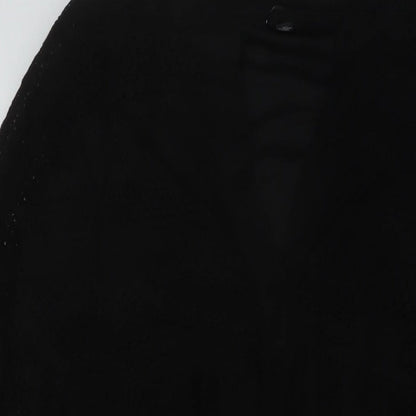 VERO MODA Womens Black Polyester A-Line Size M V-Neck Pullover