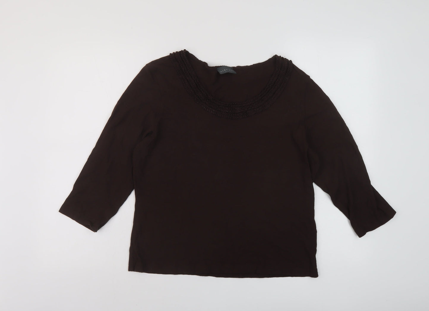 Womens UK Size 18 Alex & Co Brown Basic Blouse