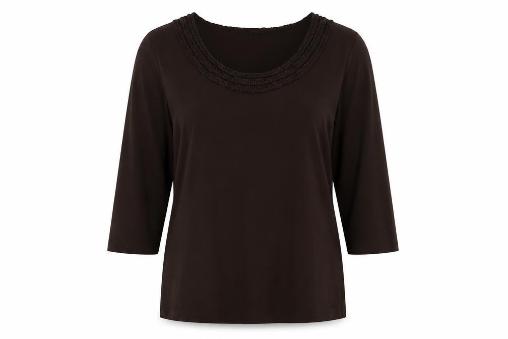 Womens UK Size 18 Alex & Co Brown Basic Blouse