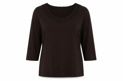 Womens UK Size 18 Alex & Co Brown Basic Blouse