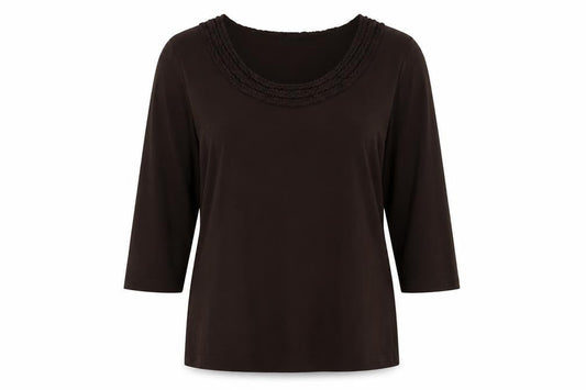 Womens UK Size 18 Alex & Co Brown Basic Blouse