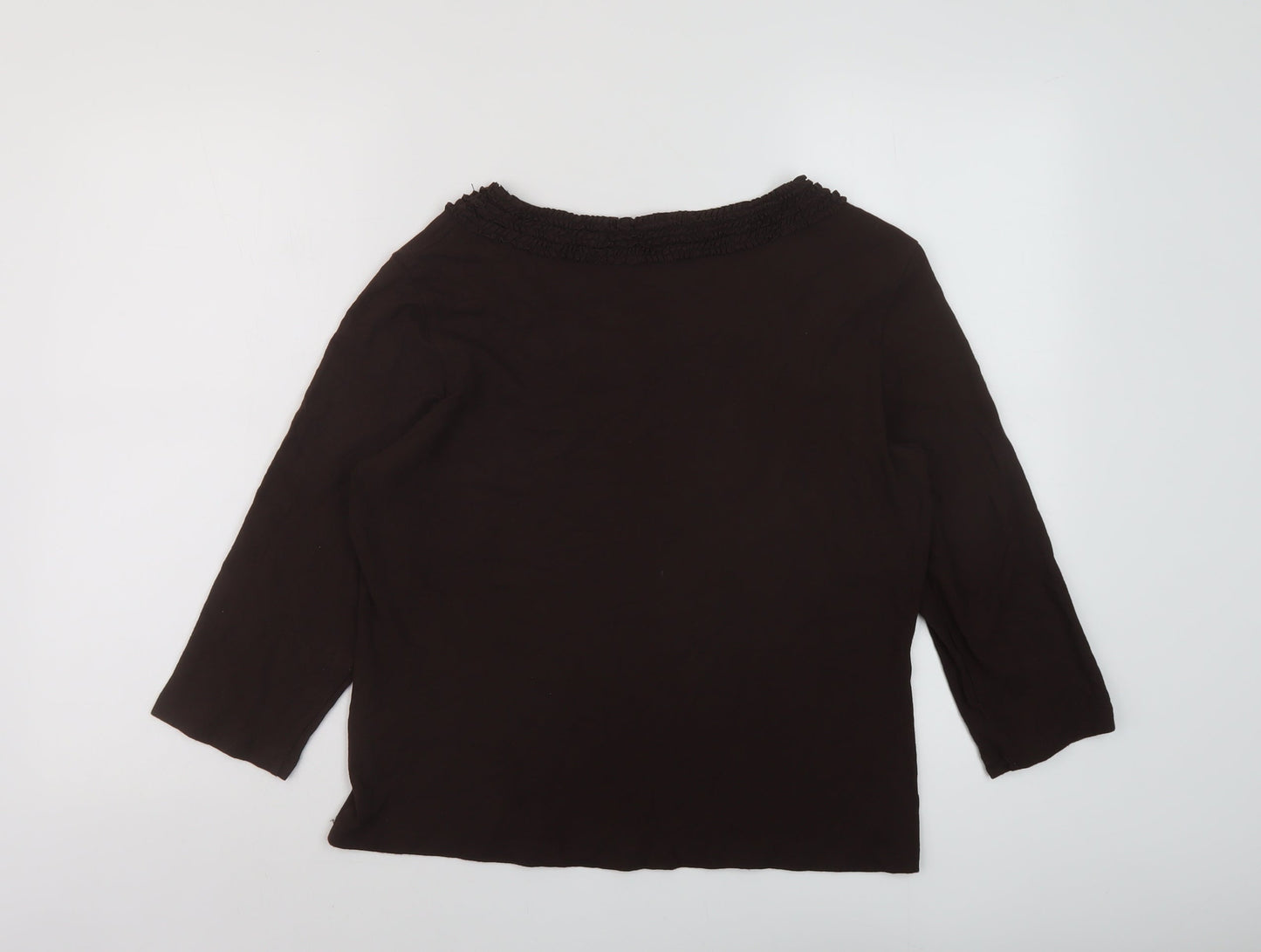 Womens UK Size 18 Alex & Co Brown Basic Blouse