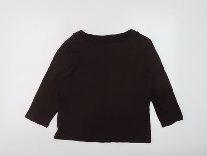 Womens UK Size 18 Alex & Co Brown Basic Blouse