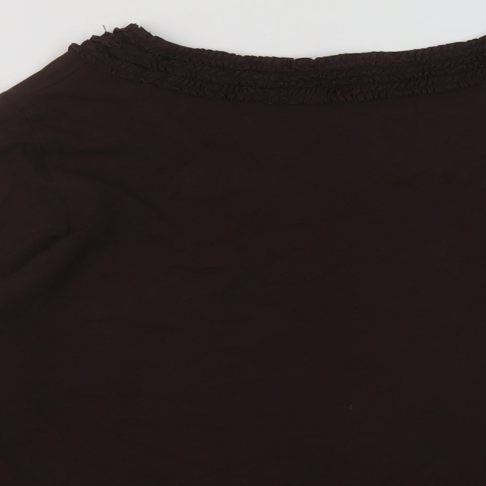 Womens UK Size 18 Alex & Co Brown Basic Blouse