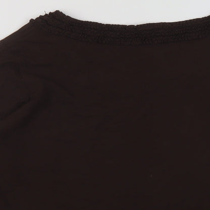 Womens UK Size 18 Alex & Co Brown Basic Blouse