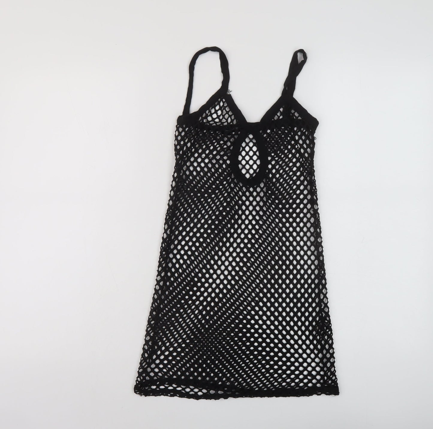 Womens UK Size 6 PRETTYLITTLETHING Black Basic Tank