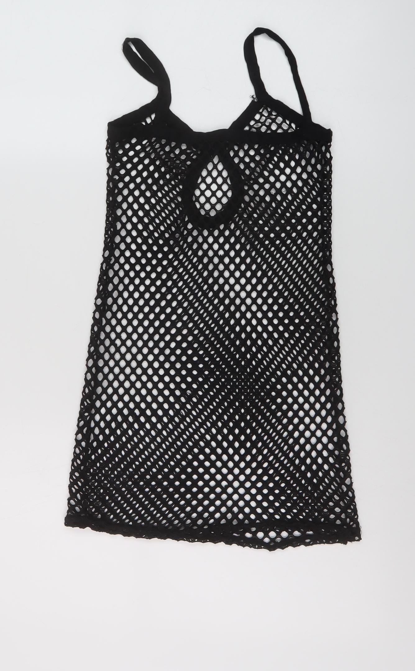 Womens UK Size 6 PRETTYLITTLETHING Black Basic Tank