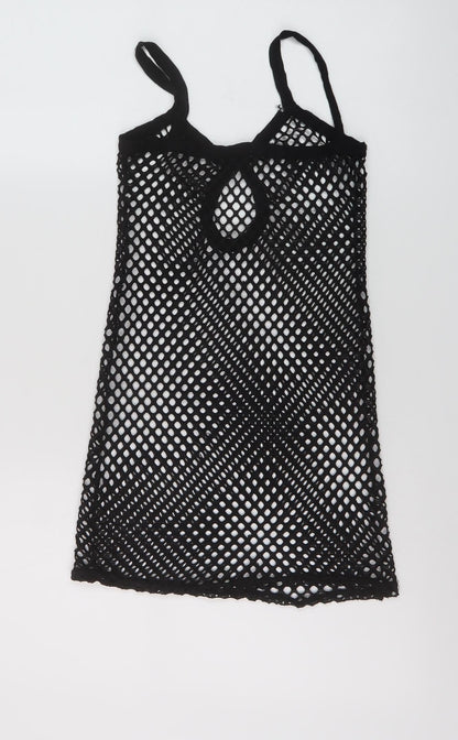 Womens UK Size 6 PRETTYLITTLETHING Black Basic Tank