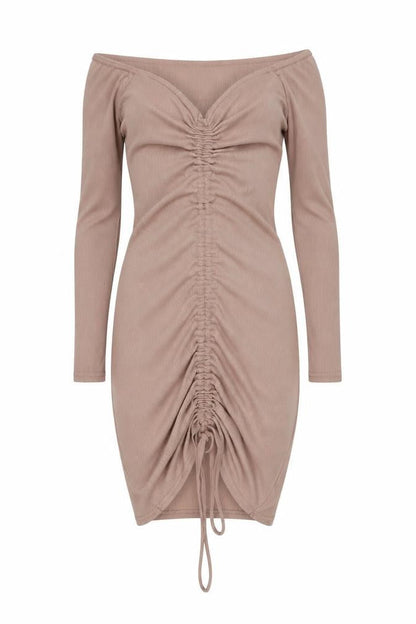 PRETTYLITTLETHING Womens Pink Polyester Bodycon Size 10 V-Neck Pullover