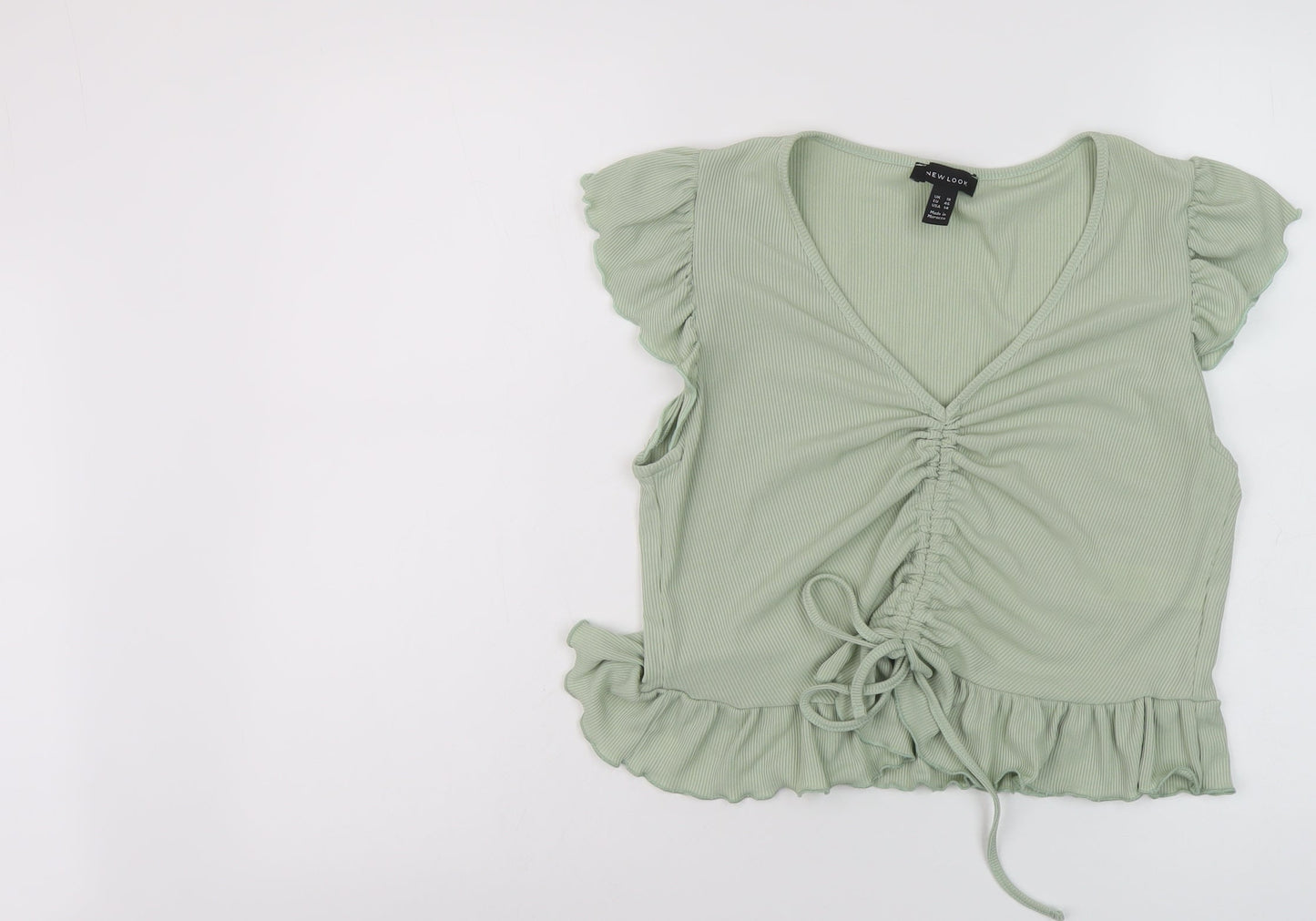 Womens UK Size 18 New Lok Green Basic T-Shirt