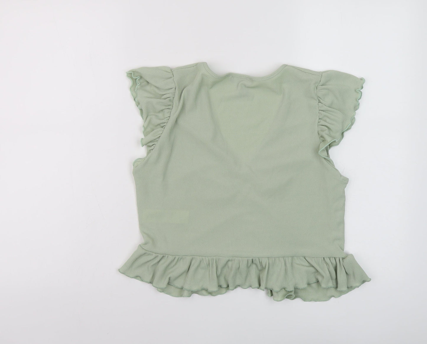 Womens UK Size 18 New Lok Green Basic T-Shirt