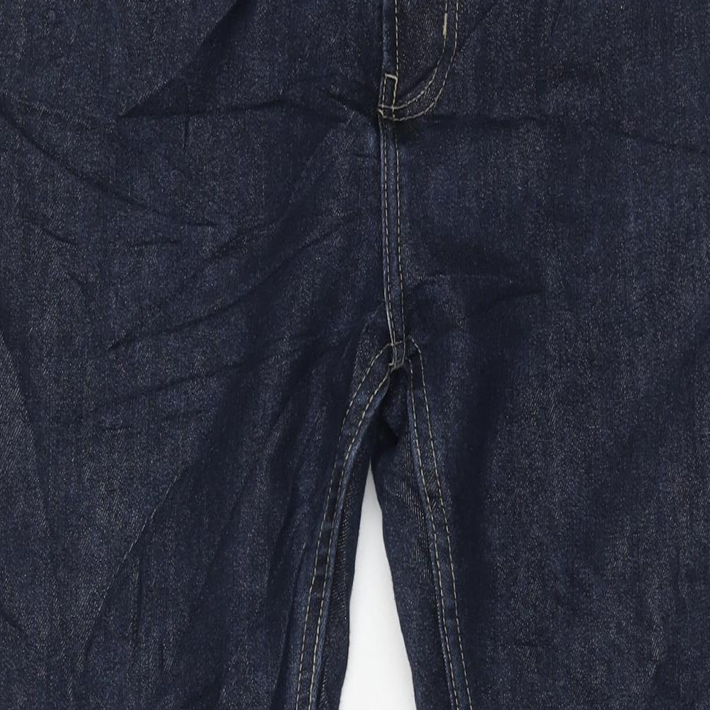 Denim & Co. Mens Blue Cotton Straight Jeans Size 34 in L32 in Regular Zip