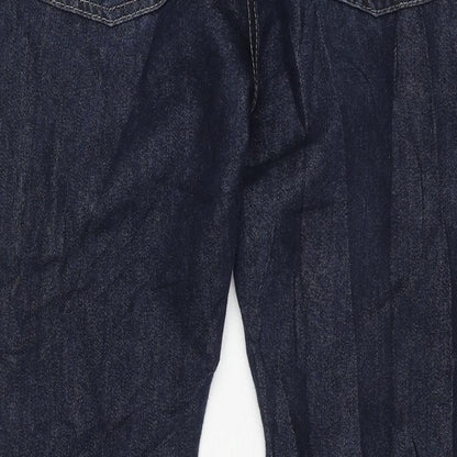Denim & Co. Mens Blue Cotton Straight Jeans Size 34 in L32 in Regular Zip